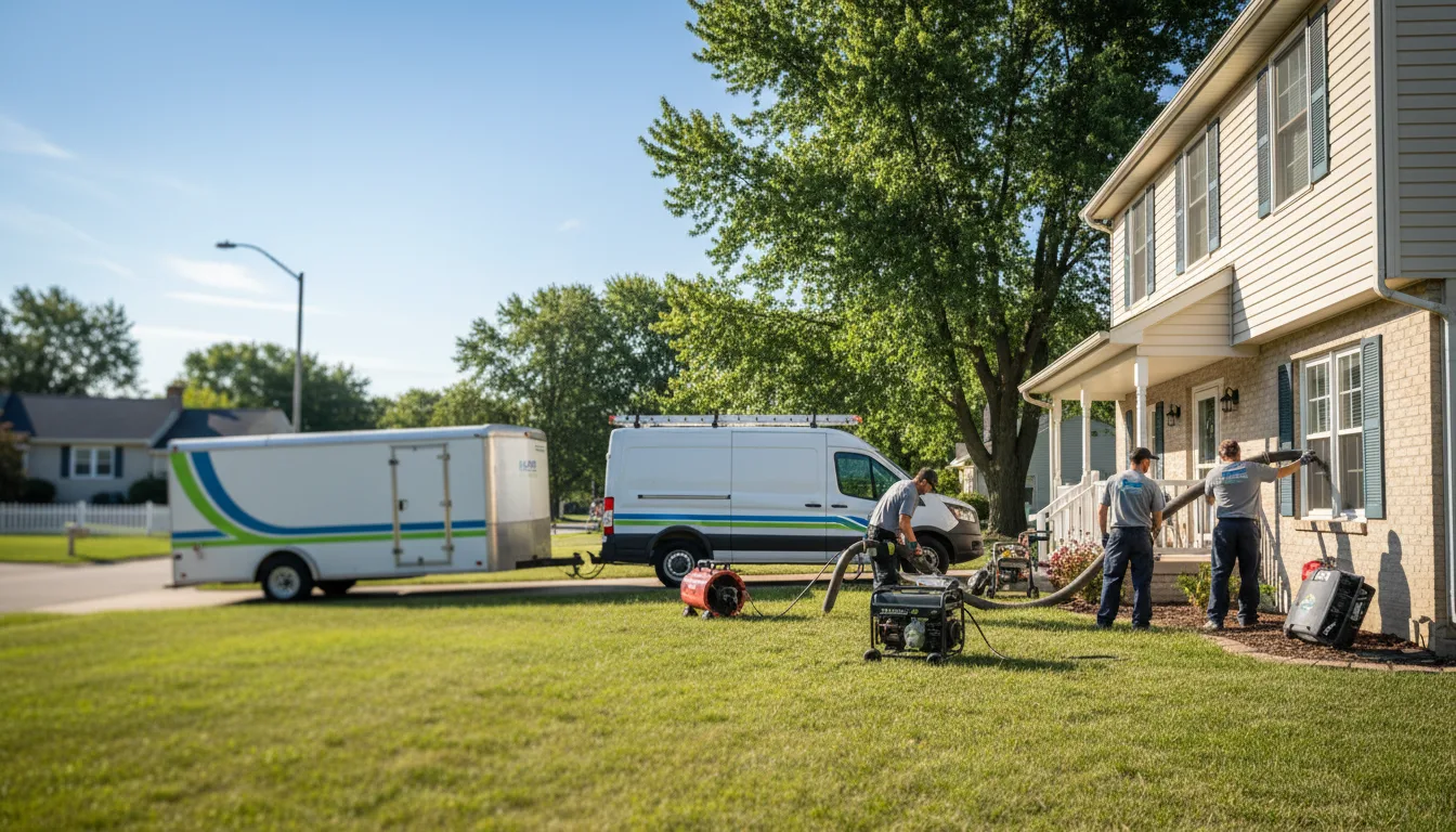 Flooded Basement Restoration And Cleanup With Repair in Longview, IL near me